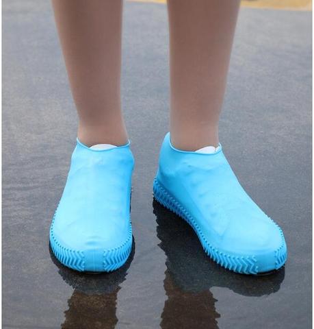 Couvre-chaussures en Latex, couvre-chaussures de pluie en Silicone, réutilisable, imperméable, épaississant, antidérapant, protection des pieds ► Photo 1/6