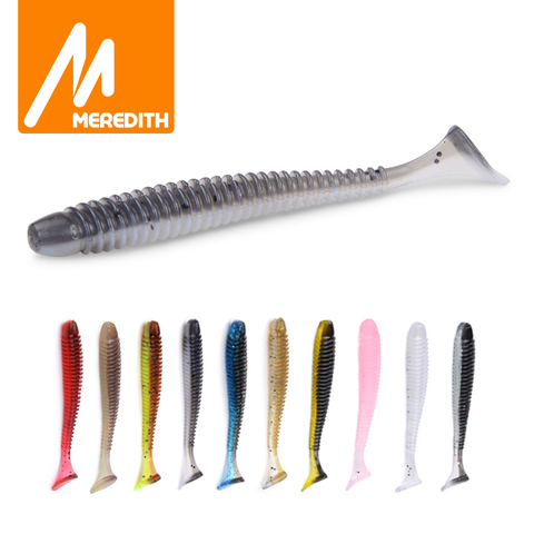 MEREDITH 55mm/0.85g 20 pcs/Lot Balançoire L'impact Leurres De Pêche Swimbait Ecrevisses Doux Leurres De Pêche Leurre Souple Basse Appâts ► Photo 1/6