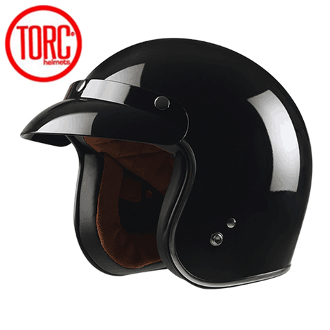 TORC-casque de Moto T50 de Moto, Vintage, avec demi-visage ouvert, rétro, Scooter, approuvé par point ► Photo 1/6