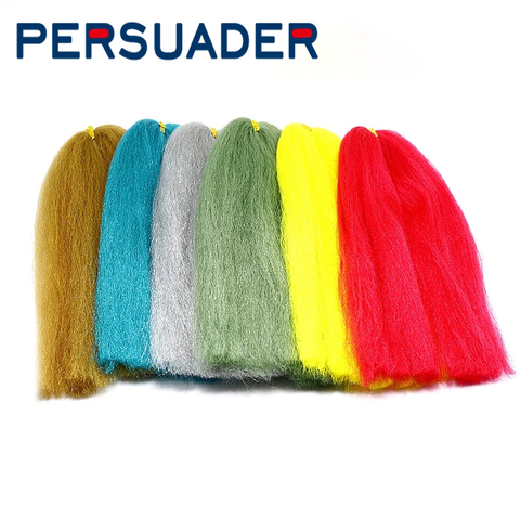 PERSUADER-en Fiber soyeuse douce pour streamer, minnow, appât pour mouches, 12 couleurs en option ► Photo 1/6