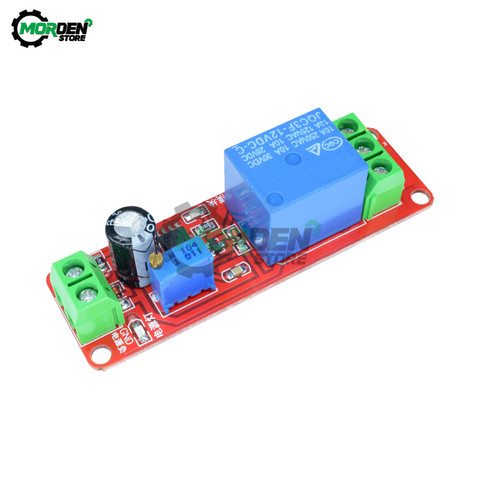 Module de relais de retardement NE555, 12V DC, Module de relais de temps 0-10S, interrupteur de commande de synchronisation de mise en marche, relais de voiture, Cycle de service ► Photo 1/6