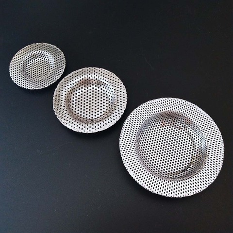 Filtre de vidange trou de filtre maille | Passoire de cuisine en acier inoxydable, filtre piège à maille, baignoire douche, bouchon de déchets, évacuation pour la cuisine 3 tailles ► Photo 1/6