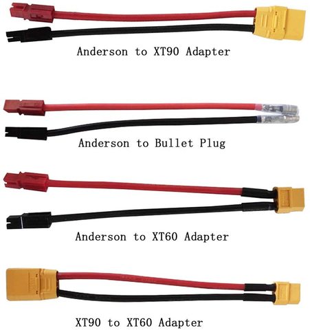 Adaptateur Anderson vers XT60/adaptateur Anderson vers XT90/adaptateur XT90 vers XT60/câble à prise Bullet ► Photo 1/1