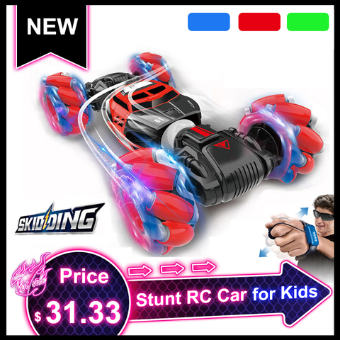 4WD RC cascadeur voiture montre geste capteur contrôle déformable électrique RC dérive voiture transformateur voiture jouets pour enfant cadeau avec lumière LED ► Photo 1/6