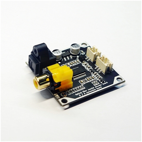 Décodeur Audio numérique DAC à Fiber optique 24 bits 192khz, entrée de Signal numérique Coaxial, sortie analogique stéréo, carte de décodage ► Photo 1/5