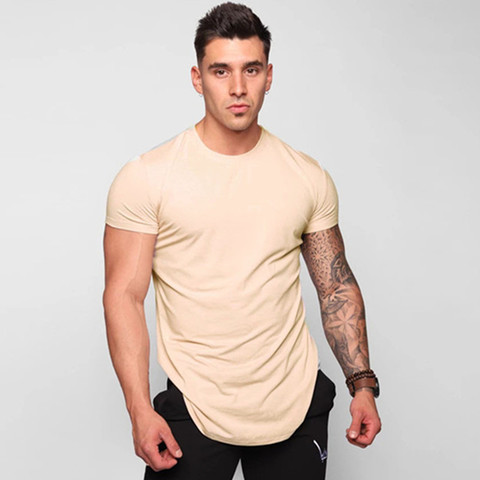 2022 nouveaux hommes T-shirt à séchage rapide manches courtes course T-shirt mâle fitness entraînement sport T-shirt été marque vêtements ► Photo 1/6