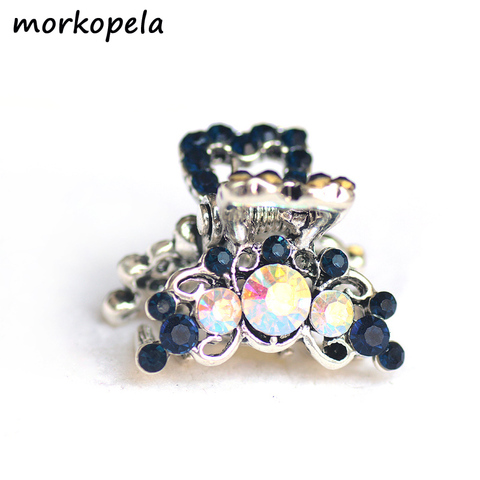 Morkopela – pince à cheveux en métal pour filles, petits accessoires en strass, Mini pince à cheveux Vintage, crabe ► Photo 1/6