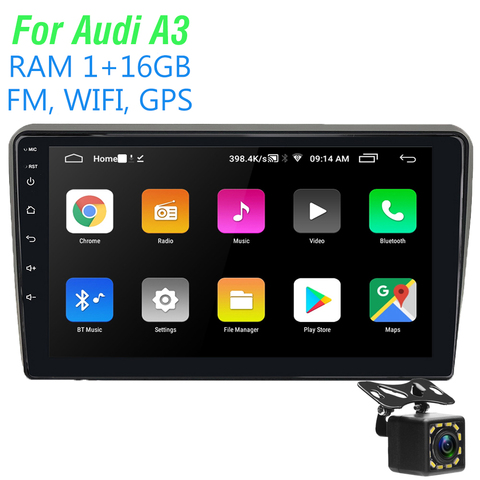 Autoradio Au di A3, lecteur multimédia vidéo, 2din, Android, Navigation GPS, pour voiture, 2003, 2004, 2005, 2006, 2006, 2007, 2008, 2009, 2010, 2011 ► Photo 1/6