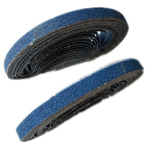 Bandes abrasives pour ponceuse à Air, grain 40 60 80 330, 10 pièces, 457x10 520x13 120x20 ► Photo 1/3