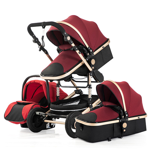 Poussette multifonctionnelle pour bébé, 3 en 1, haute, pliable, pour nouveau-né, 2022 ► Photo 1/6