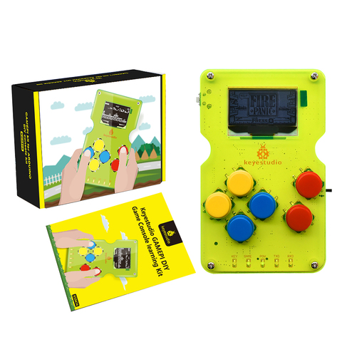 Keyestudio GAMEPI ATMEGA32U4, Kit manuel pour Arduino, Kit de bricolage avec Console de jeux OLED ► Photo 1/5