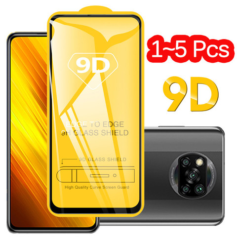 1-3 pièces verre trempé Poco X3 NFC Mi Poco M3 vitre protection Pocofone M 3 verre tremp Pocophone F2 Pro verre trempe Poco X3 NFC protection ecran Pocophone X 3/F2 Pro glass Poco X3 Xiaomi Poco M3 ► Photo 1/6