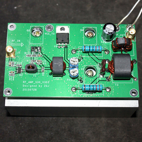 45W onde courte 3-28MHz linéaire haute fréquence HF RF amplificateur de puissance station radio transmission de puissance sans fil H233 ► Photo 1/5