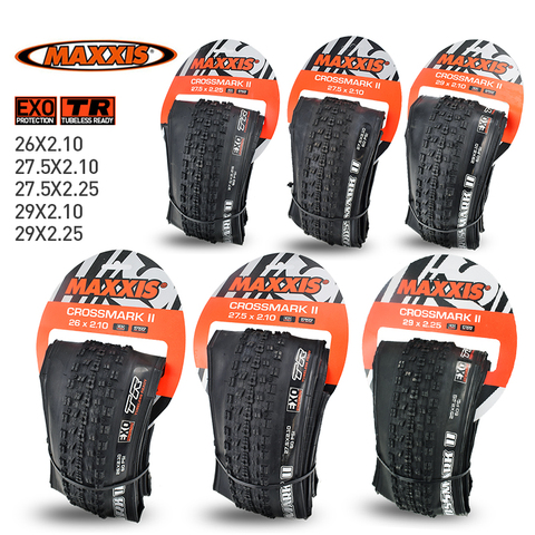 MAXXIS – pneus de vtt sans chambre à air CrossMark II, 26x2.1, 27, 5x2, 1/2, 25, 29x2, 1/2, 25 pliants, Protection EXO, TR prêt pour la course XC ► Photo 1/6