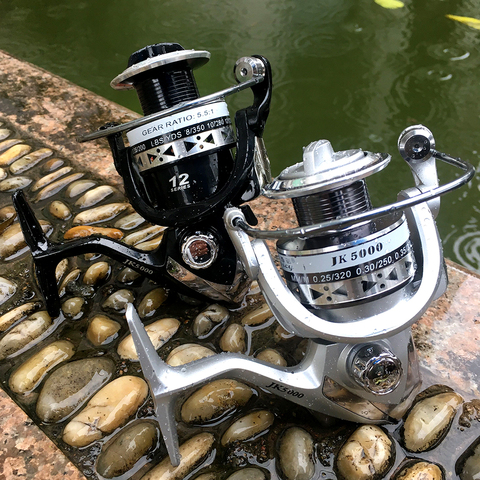 Moulinet de pêche Spinning série 1000-7000 avec bobine en métal, bateau pour rockfishing ► Photo 1/6