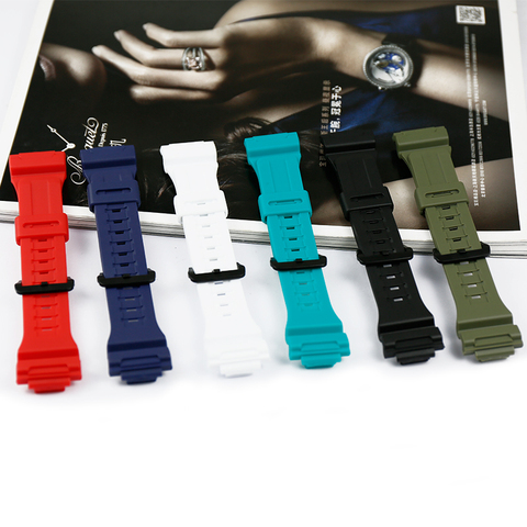 Résine bracelet boîtier montre pour hommes accessoires boucle ardillon pour Casio AQ-S810W AQ-S800W-1A sport étanche couple bracelet de montre ► Photo 1/6