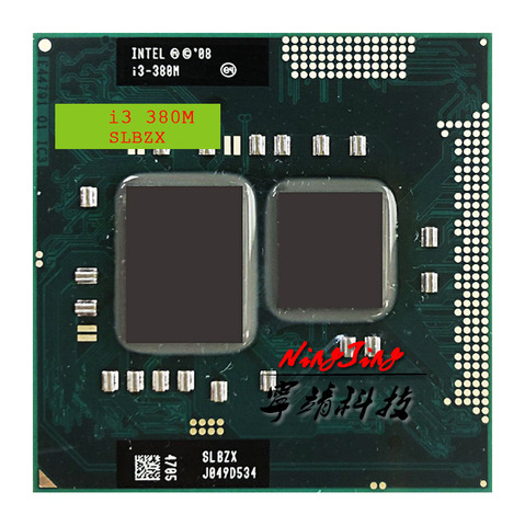 Intel Core i3-380M i3 380M SLBZX 2.5 GHz double-Core Quad-Thread processeur CPU 3W 35W Socket G1/rPGA988A ► Photo 1/1