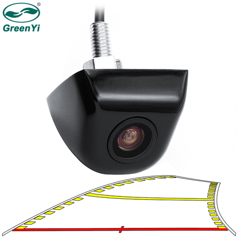 GreenYi Intelligent universel véhicule caméra de recul voiture vue arrière caméra de trajectoire inverse avec ligne de guidage dynamique coque en métal ► Photo 1/6