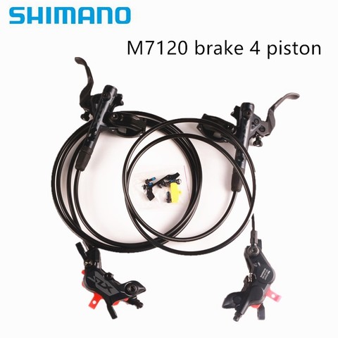 SHIMANO-freins hydrauliques à disque à 4 pistons SLX M7120, M7100, VTT avec plaquettes g03s, j04c, j03a, d03a, n03a, n04c ► Photo 1/6