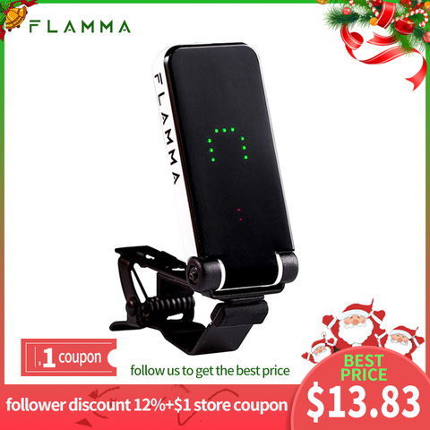 FLAMMA FT01 accordeur clipsable pour guitare acoustique électrique basse Ukeleles tous Instruments cadeau de noël ► Photo 1/6