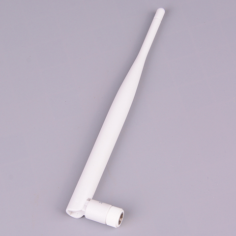 Antenne WiFi blanche 2.4GHz, 5dbi, antenne aérienne RP SMA, connecteur mâle 2.4g ► Photo 1/6