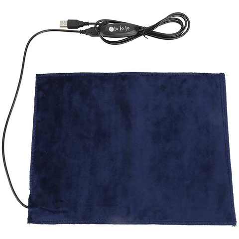 Tapis chauffant USB en tissu de carbone, 5V, 1 pièce, chauffant, pour animaux de compagnie, chien, chat, hiver ► Photo 1/6