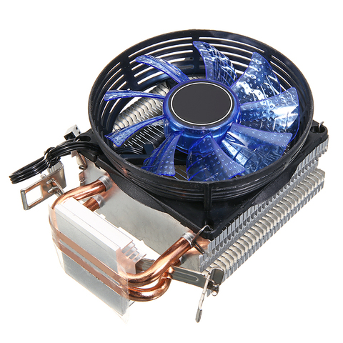 Refroidisseur silencieux de radiateur de LED de puissance de 3Pin ventilateur refroidisseur de processeur pour le ventilateur hydraulique d'intel Socket LGA1156/LGA1155/LGA775 AM3 AMD ► Photo 1/6