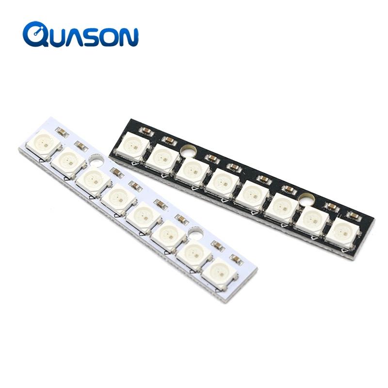 Bâton 8 canaux WS2812 5050 RVB LED lumières intégré polychrome de carte de développement ► Photo 1/5