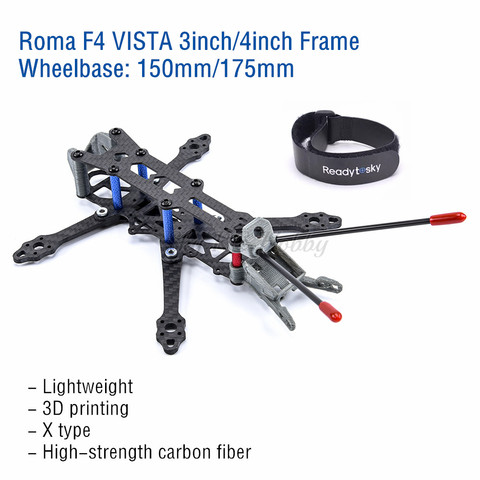 Roma – Drone FPV léger de 3 pouces, 150mm/4 pouces, 175mm, Kit de cadre, Type X, panneau en Fiber de carbone 3K, quadrirotor avec impression 3D ► Photo 1/6