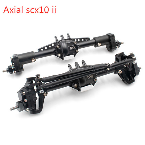 KYX Racing CNC avant arrière portail essieu ensemble en métal mise à niveau essieux pour voiture sur chenilles RC Axial SCX10 II 90046 ► Photo 1/5