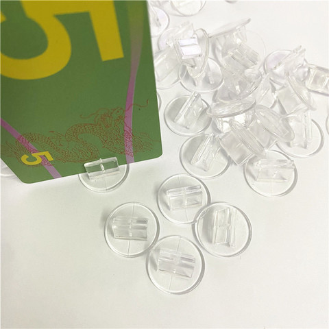 Base de cartes en plastique Transparent pour jeux de société, 20 pièces/lot, support de cartes pour enfants, accessoires de jeu ► Photo 1/6