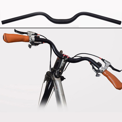 Vélo hirondelle guidon M Type alliage d'aluminium 31.8*640mm noir rétro confort ville route vélo pièces de haute qualité ► Photo 1/6