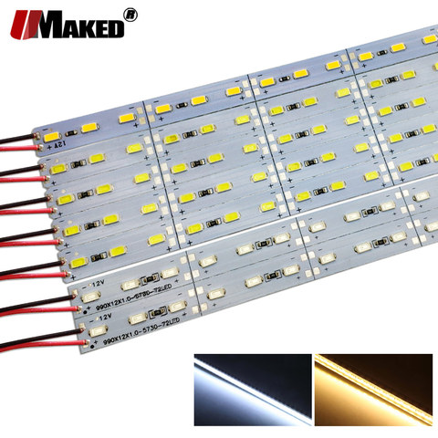 Bande rigide, 10 pièces * 50cm, barre de LED bandes, haute luminosité DC12V, 36LED, SMD 5730 LED, Tubes à économie d'énergie LED fluorescente, économie d'énergie ► Photo 1/6