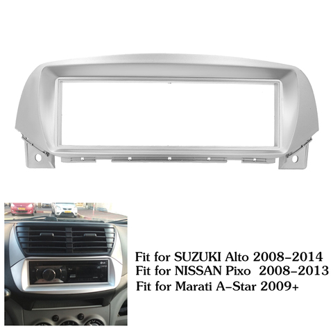 Kit d'installation pour Suzuki Alto NISSAN Pixo 2008 +, autoradio stéréo, cadre 1din, DVD, plaque frontale Surround, tableau de bord ► Photo 1/1