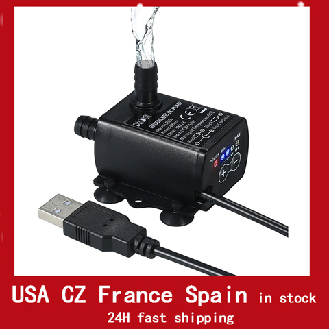 Decdeal 5 w Ultra-silencieux Mini Brushless Pompe À Eau 12 v Haute Pression Submersible Fontaine Pompe À Eau pour Aquarium poissons 280L/H300cm ► Photo 1/6