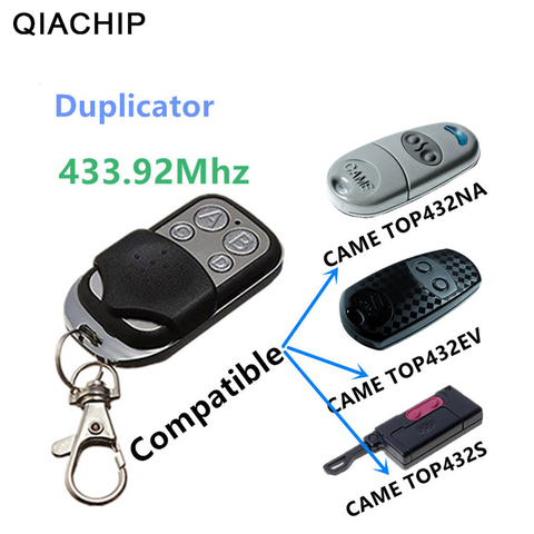 QIACHIP copie CAME 433.92Mhz télécommande universelle TOP432NA duplicateur porte de Garage porte Fob clonage à distance 433mhz émetteur ► Photo 1/6