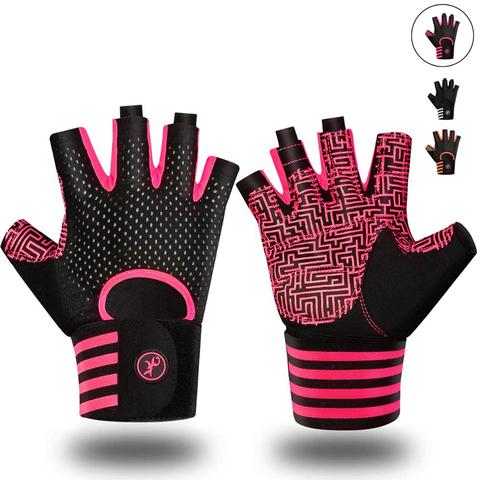 MOREOK – gants de sport pour hommes et femmes, antidérapants, respirants, pour Crossfit, entraînement, levage de poids ► Photo 1/6