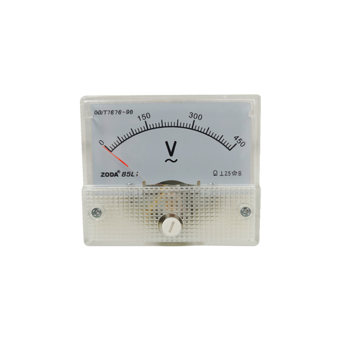 Jauge de compteur analogique Direct, jauge du courant, voltmètre 64x56MM, 1 pièce, 85 l1-v, 30V, 50V, 150V, 250V, 300V, 450V, 500V AC ► Photo 1/6