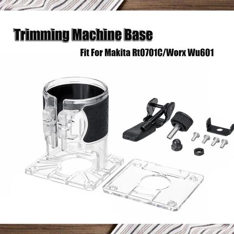 Découpeur de bord pour Makita RT0701C/Worx WU601, outil pour le travail du bois, Base en plastique, batterie ► Photo 1/6