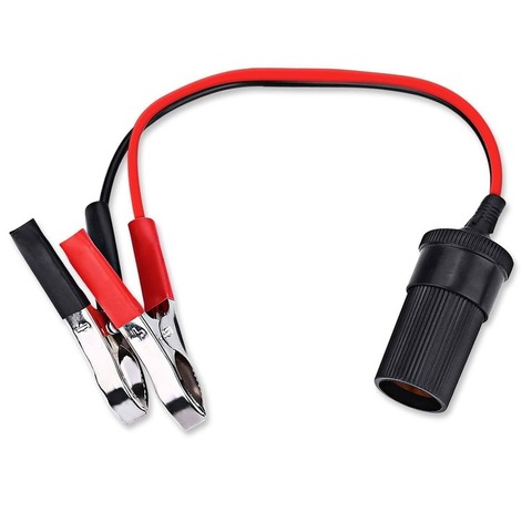 Allume-cigare Auto 12V, adaptateur de prise d'alimentation Portable, Clip Crocodile, accessoires de voiture ► Photo 1/6