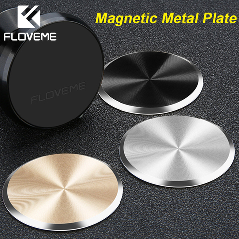 FLOVEME plaque de métal disque magnétique pour voiture support pour téléphone aimant feuilles de fer pour voiture support pour téléphone support autocollant accessoires ► Photo 1/6