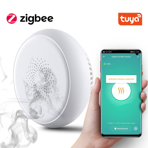 Détecteur de Fumée sans fil Zigbee 3.0 SmartLife au meilleur prix