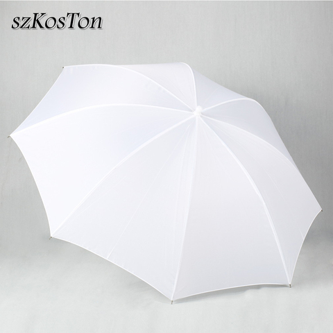 Parapluie diffuseur translucide 33 pouces 83cm, Flash de Studio de photographie, souple, en Nylon blanc, tige en aluminium ► Photo 1/6