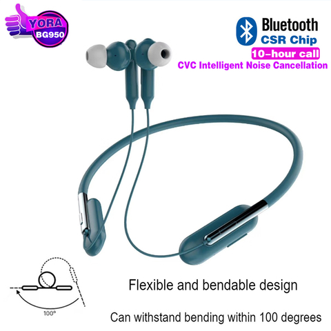 Mini casque d'écoute sans fil Bluetooth, avec Microphone, pour Sport, Samsung U Flex, oreillettes de remplacement, BG950 ► Photo 1/6