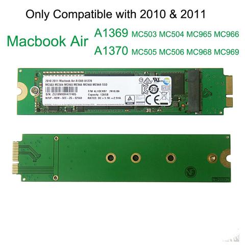Nouveau 128GB 256GB 512GB 1 to SSD pour Apple Macbook Air A1369 A1370 disque dur disque dur SSD Mac Air 2010-2011 MacBook Air 3.1 4.1 ► Photo 1/6