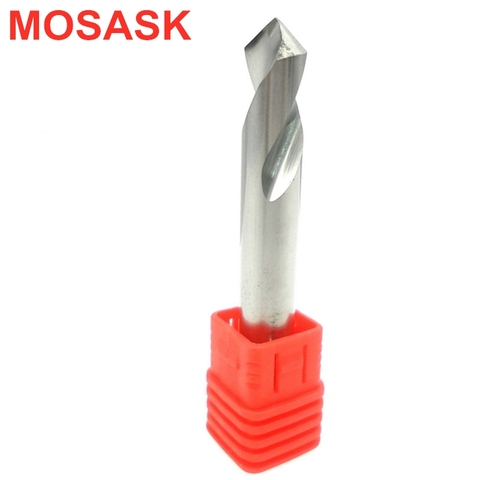 MOSASK-carbure de tungstène HRC55 WGDDZ Angle d'angle de 3mm 4mm en acier, pointe de 90 degrés foret de trou d'usinage, outils de chanfreinage ► Photo 1/6