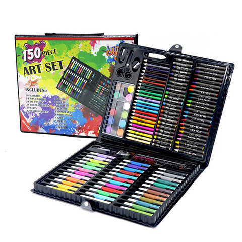 Ensemble de pinceaux à peinture Graffiti créatifs, 150 pièces, jeu de pinceaux d'art pour enfants, divertissement quotidien, dessin, jouets éducatifs pour enfants, boîte-cadeau ► Photo 1/6