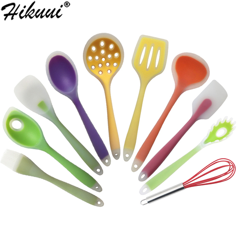 Ustensiles de cuisine en Silicone, cuillère spatule louche à soupe, résistant à la chaleur, outils de cuisson en Silicone 1 pièce ► Photo 1/6