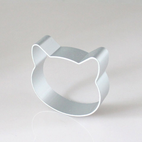 Aluminium chat en forme de Fondant coupe outils de moule sucre artisanat gâteau décoration fleur biscuits Cutter pâtisserie coupe Cupcakes ► Photo 1/6