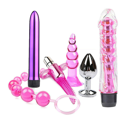 Jouets sexuels pour Couple A56, Plug Anal en Silicone, bâton de Massage vibrant d'arrière-cour, produits érotiques pour adultes, combinaison de jouets sexuels orgasme point G ► Photo 1/5